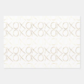 Goud Roze Meisje Glam XOXO Inpakpapier Vel (Voorkant 2)