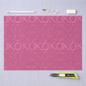Goud Roze Meisje Glam XOXO Liefde Tissuepapier (Craft)