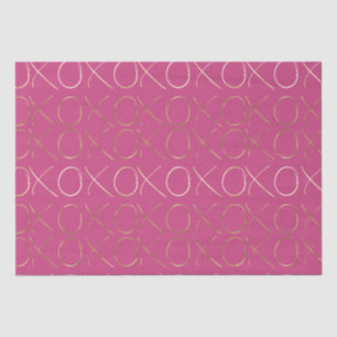 Goud Roze Meisje Glam XOXO Liefde Tissuepapier