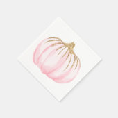 Goud Roze Pompoen Halloween Thanksgiving Feest Servet (Hoek)