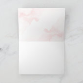 Goud Roze Sneeuwvlok Meisje Baby shower Dank u Bedankkaart (Binnen)