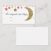 Goud Roze twinkel Hoeveel Snoepjes in de pot Kaart (Voorkant / Achterkant)