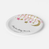 Goud Roze twinkle Baby Show Papier Bord (Gekanteld)