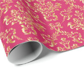 Goud Roze vochtig verpakkingspapier Cadeaupapier (Rol Hoek)