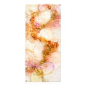 Goud Roze waterverf Faux folie prijslijst Reclamekaart (Achterkant)