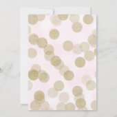 Goud Roze & Zwarte Ballonnen Meisje 1e Verjaardags Kaart (Achterkant)