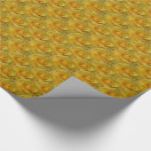 Goud rozen inpakpapier Romantisch rozen papier (Hoek)