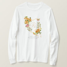 Goud Rozen lint Chic Monogram Wit