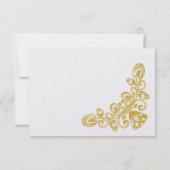  goud RSVP kaartje (Achterkant)