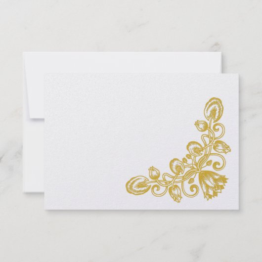  goud RSVP kaartje (Achterkant)