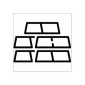 goud rubberstempel (Afrduk)