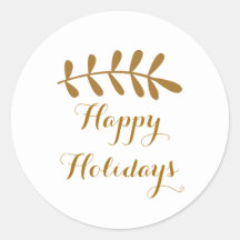 Goud rustiek blad Elegant Eenvoudig Wit