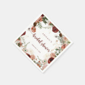 Goud rustiek Kleurrijk Bloemen Vrijgezellenfeest Servet (Hoek)