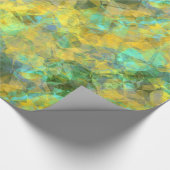 Goud ruw textiel cadeaupapier (Hoek)