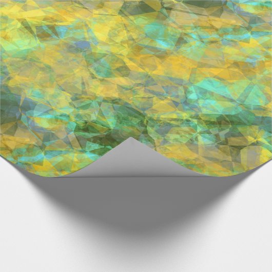 Goud ruw textiel cadeaupapier (Hoek)