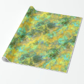 Goud ruw textiel cadeaupapier (Uitgerold)