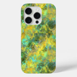 Goud ruw textiel iPhone 15 pro case