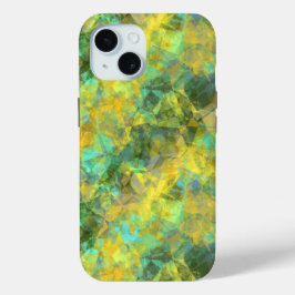 Goud ruw textiel iPhone 15 case