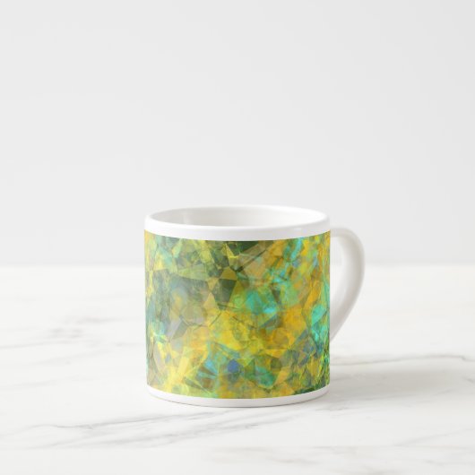 Goud ruw textiel espresso kop (Voorkant rechts)