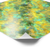 Goud ruw textiel foto afdruk (Hoek)