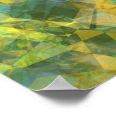 Goud ruw textiel poster (Hoek)