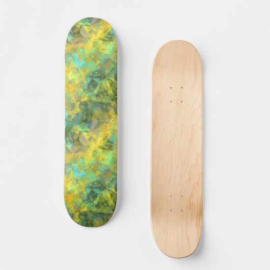 Goud ruw textiel skateboard (Voorkant)