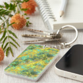Goud ruw textiel sleutelhanger (Voorkant Rechts)