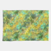 Goud ruw textiel theedoek (Horizontaal)