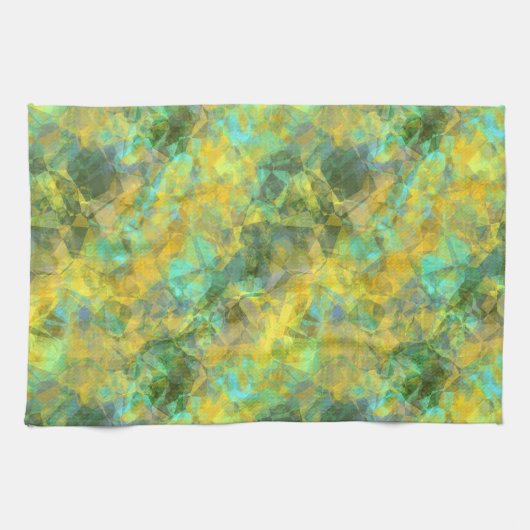 Goud ruw textiel theedoek (Horizontaal)