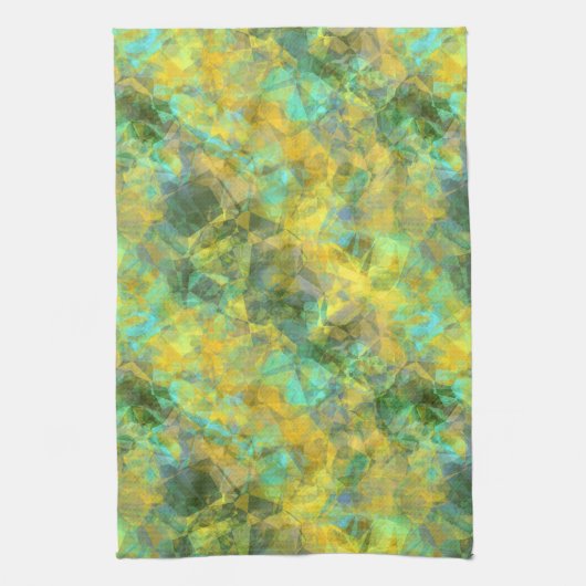 Goud ruw textiel theedoek (Verticaal)