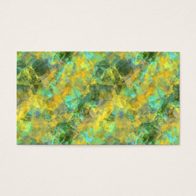 Goud ruw textiel visitekaartjes (Voorkant)