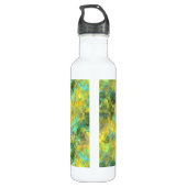 Goud ruw textiel waterfles  (Achterkant)