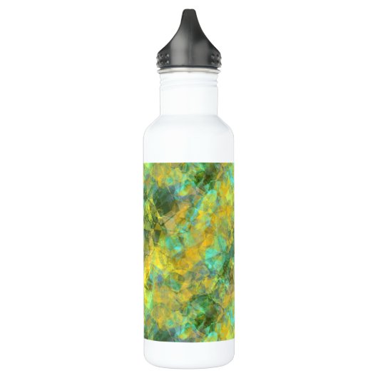 Goud ruw textiel waterfles  (Links)