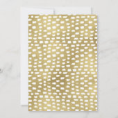 Goud Safari Patroon Wild One Safari Verjaardag Kaart (Achterkant)