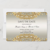 Goud  Save the Date Kaart (Voorkant)