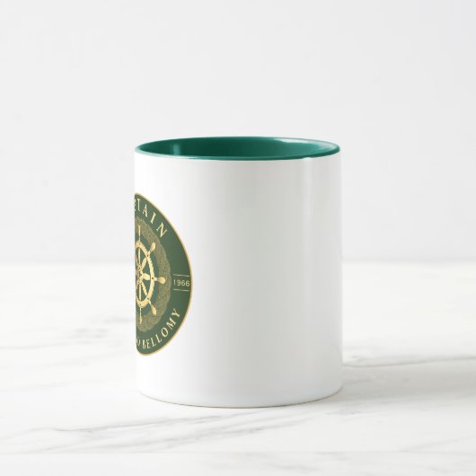 Goud Schip Wiel Mok (Midden)