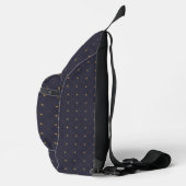 Goud Schip Wiel Sling Bag (Rechts)