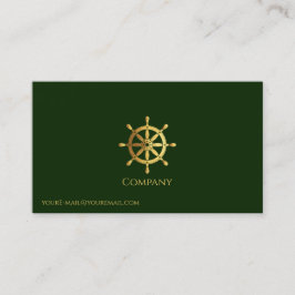 Goud Schip Wiel Visitekaartje