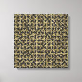 Goud Scratch grijs/donker Moderne Glam Mode Canvas Afdruk (Voorkant)