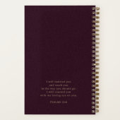 Goud Script Bourgogne Lederen Kijk Bijbel Studie Notitieboek (Achterkant)