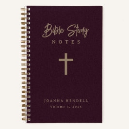 Goud Script Bourgogne Lederen Kijk Bijbel Studie Notitieboek