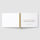 Goud Script Zwart Getrouwd Naam Gastenboek (Volledig)