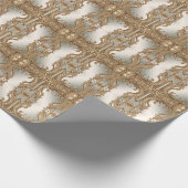 Goud Sierlijk Inpakpapier (Hoek)