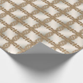 Goud Sierlijk Inpakpapier (Hoek)