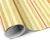 Goud Sinaasappel en Cream Distress  Retro Look Cadeaupapier (Rol Hoek)