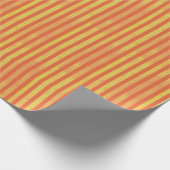 Goud Sinaasappel en Cream Distress Steampunk Cadeaupapier (Hoek)