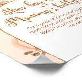 Goud sinaasappel pompoen hoe groot is mama's buik poster (Hoek)