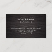 Goud skelet Key Logo Vastgoed, Makelaar Hout Visitekaartje (Achterkant)