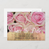 Goud Sla de datum gepersonaliseerde foto Briefkaar Aankondigingskaart (Voorkant / Achterkant)