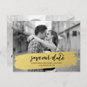 GOUD | SLA HET BRIEFKAART DATUM OP (Voorkant / Achterkant)